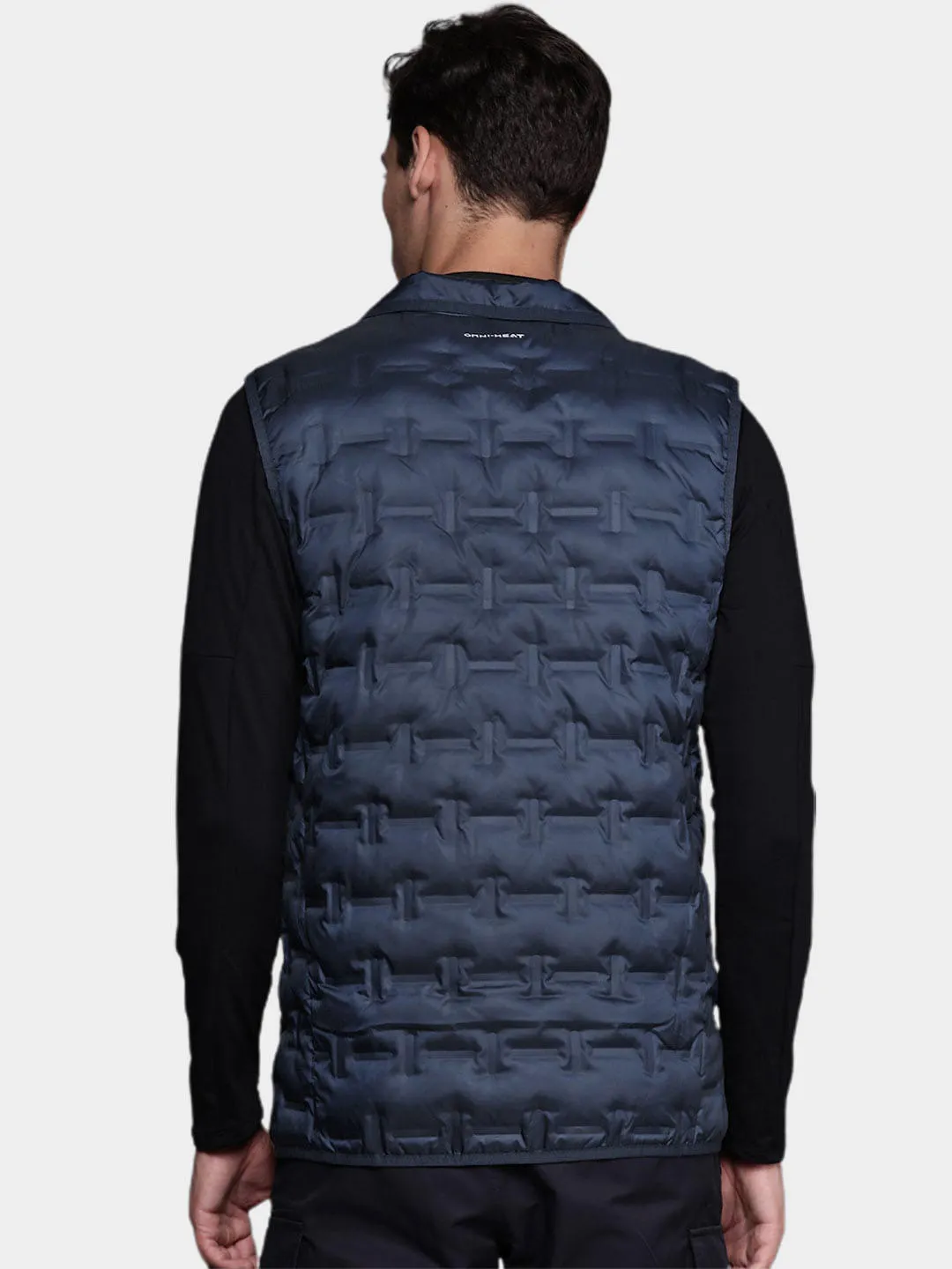 Columbia Men Navy Blue Delta Ridge Down Vest