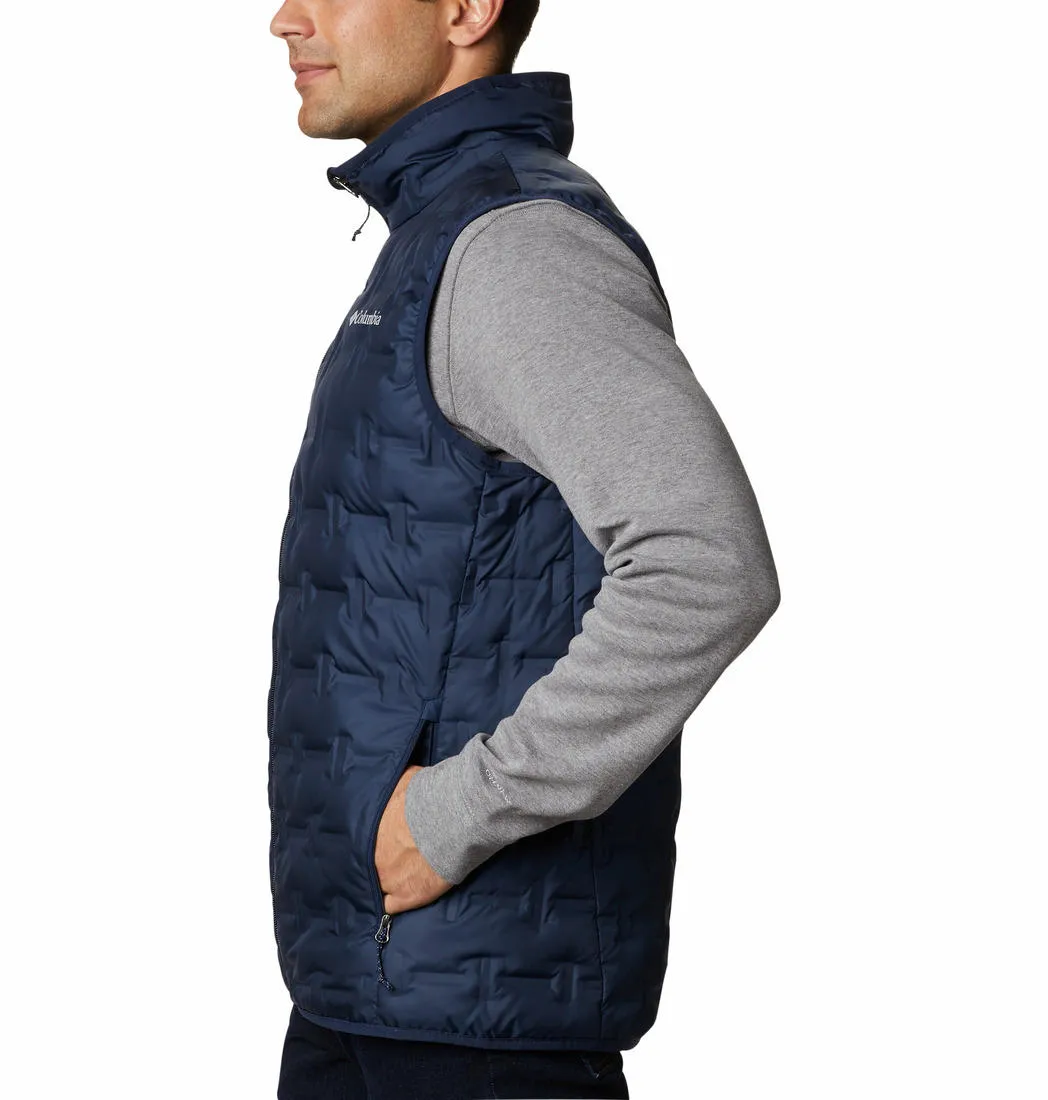 Columbia Men Navy Blue Delta Ridge Down Vest