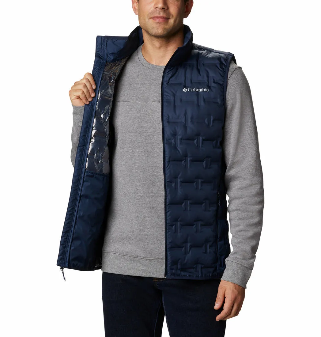 Columbia Men Navy Blue Delta Ridge Down Vest