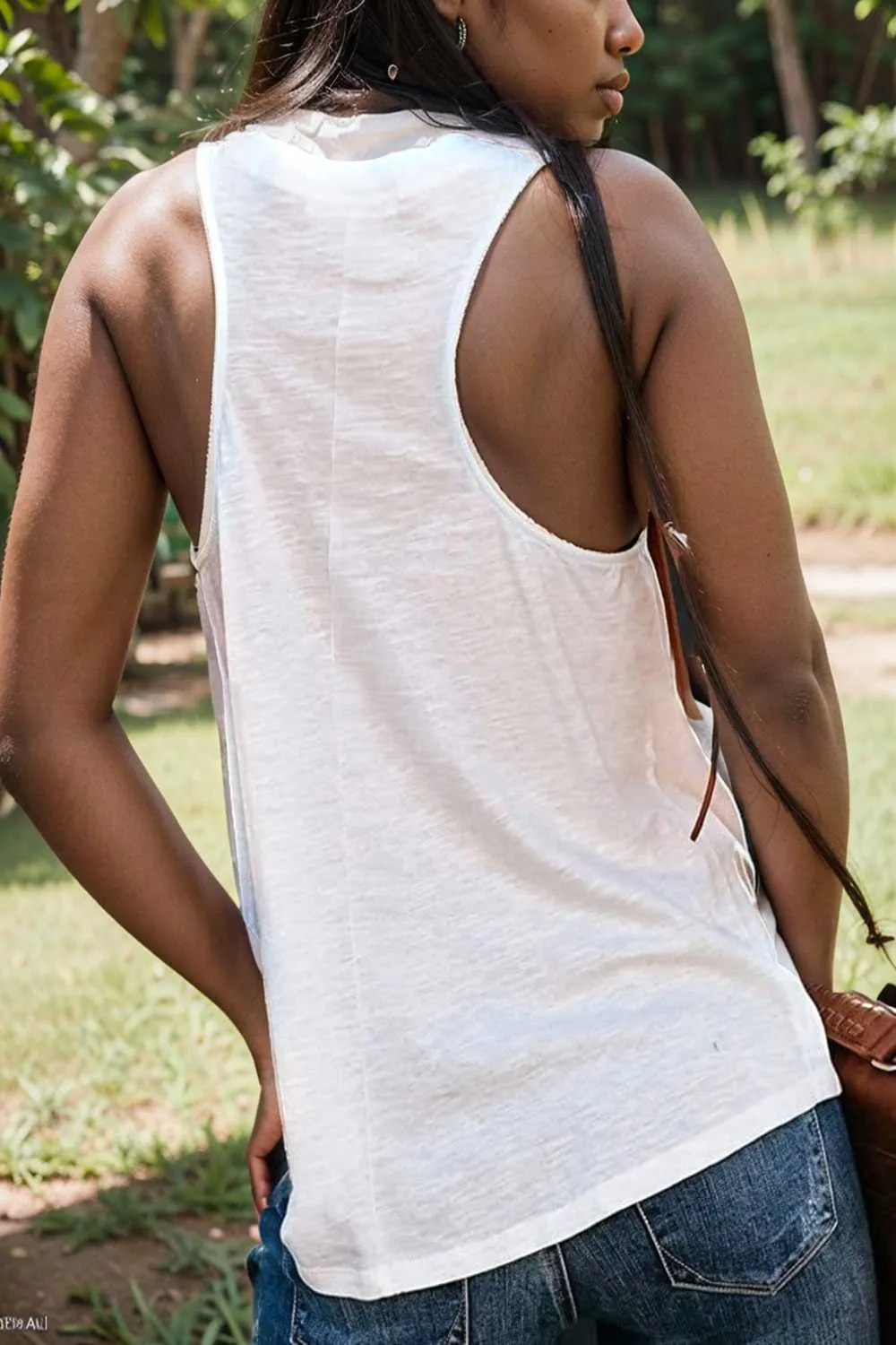 comfort sleeveless v neck tank top in solid colors