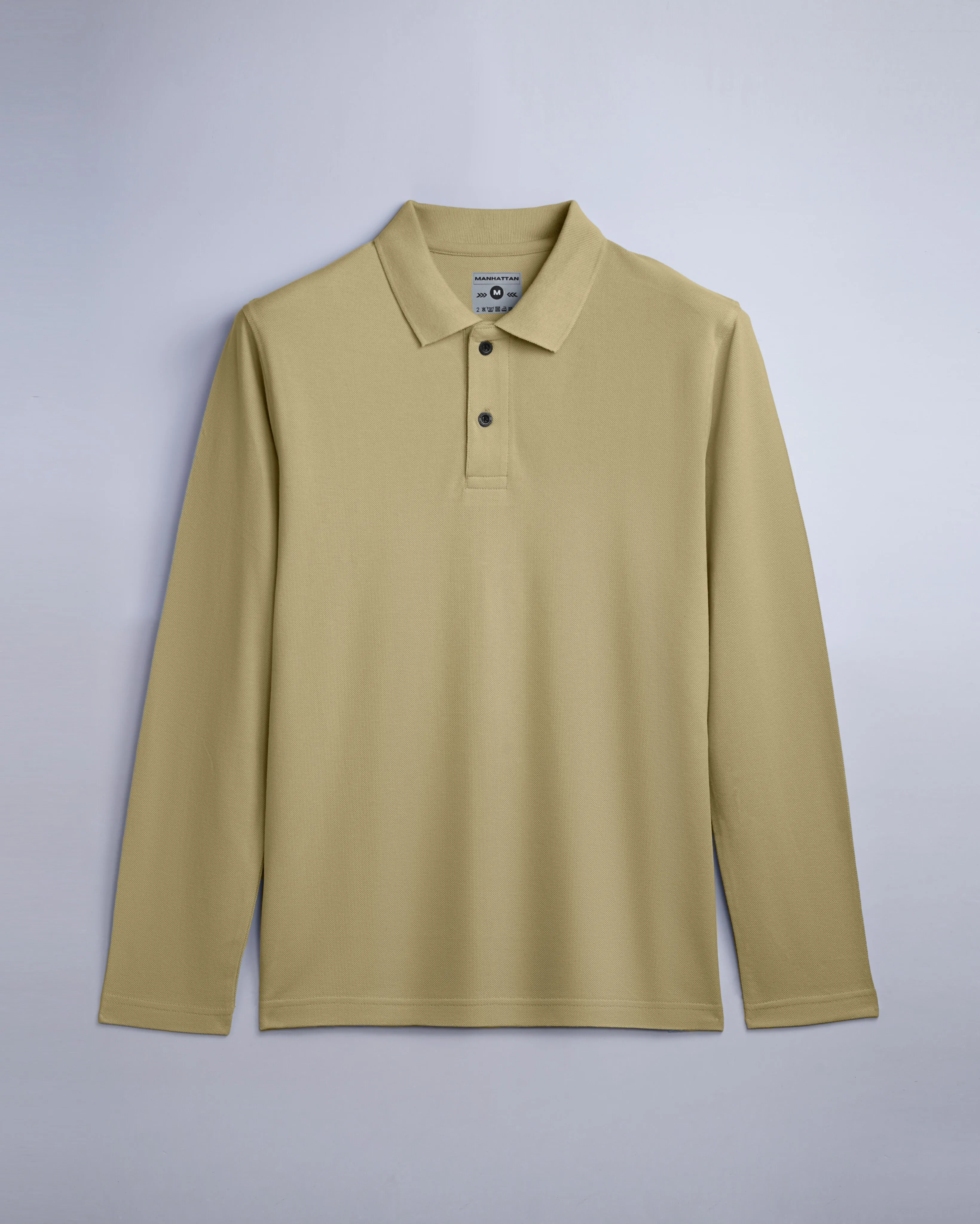 Cotton Polo Full Sleeve Unisex Beach Without Pocket