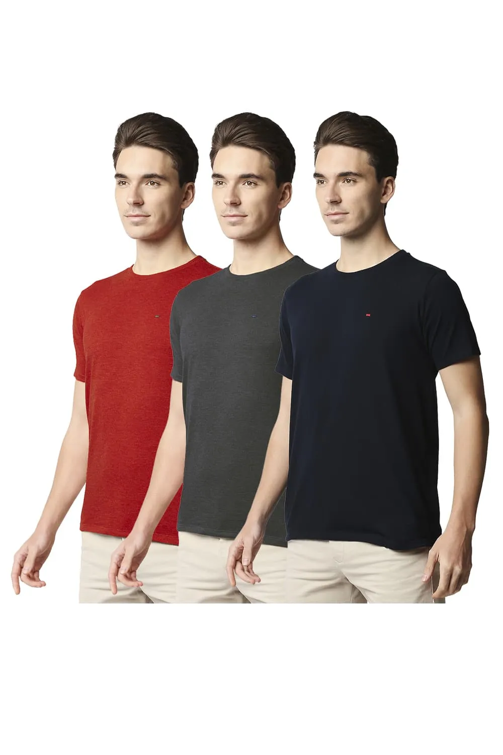 Crew Neck Muscle Fit Half Sleeves Tees