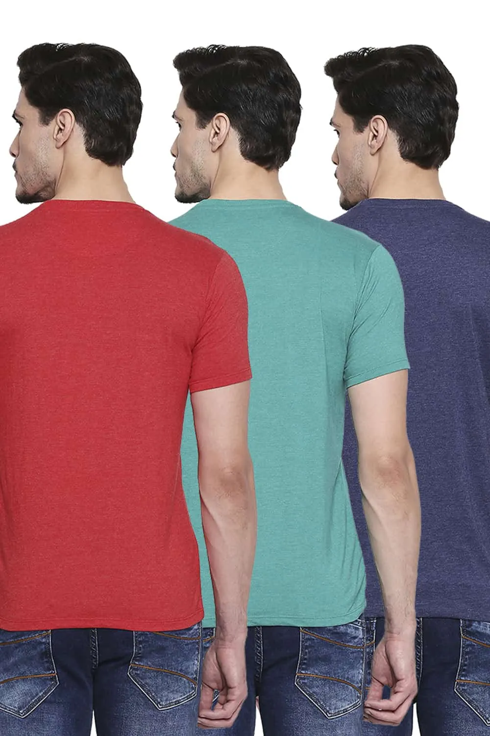 Crew Neck Muscle Fit Half Sleeves Tees