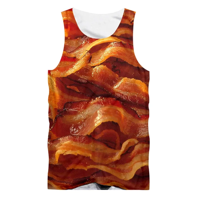 Crispy Bacon Sleeveless Tank Top