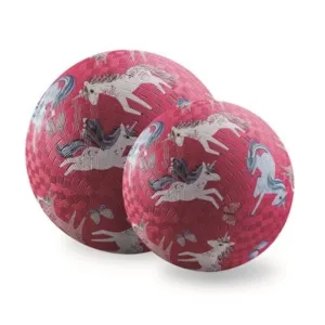 Crocodile Creek 7" Playground Ball - Unicorn Magic - Pink