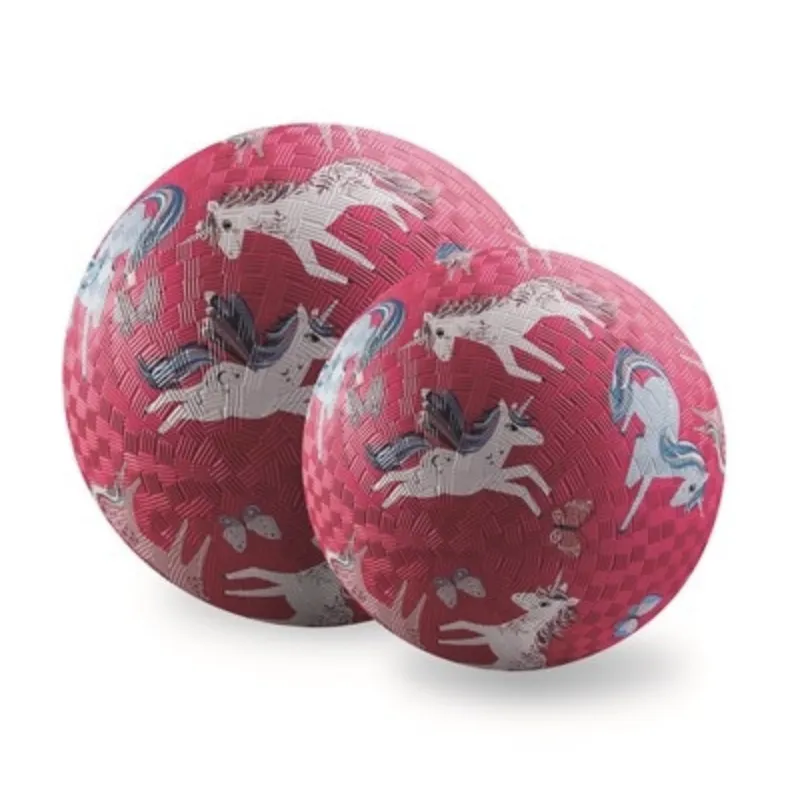 Crocodile Creek 7" Playground Ball - Unicorn Magic - Pink