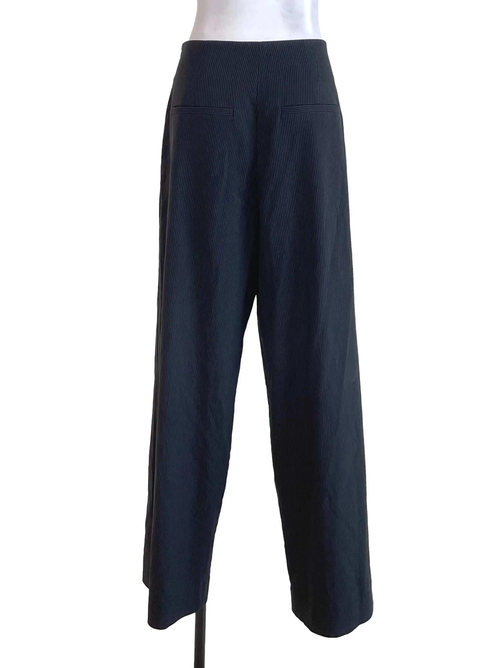 Dark Grey Pencil Stripe Pants