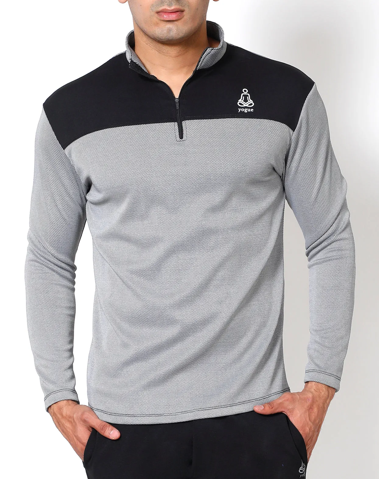 Diamond White Half Zipper