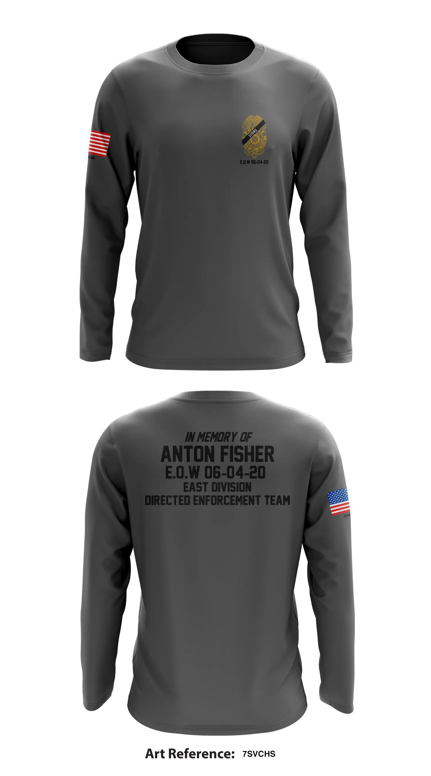 DIRECTED ENFORCEMENT TEAM EAST DIVISION Store 1 Core Men's LS Performance Tee - 7Svchs