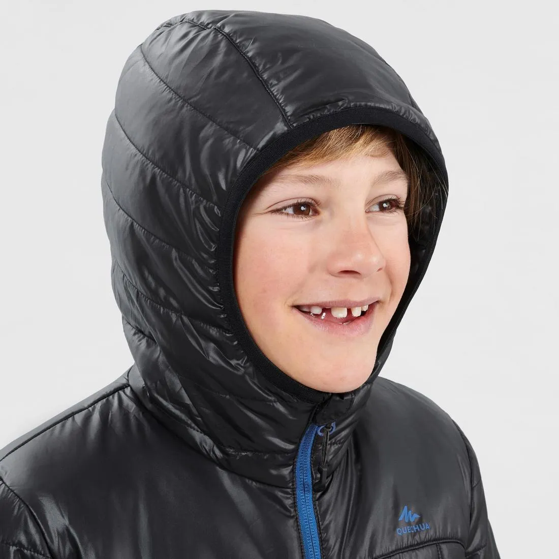 Doudoune de randonnee - mh 500 bleu - enfant 7-15 ans
