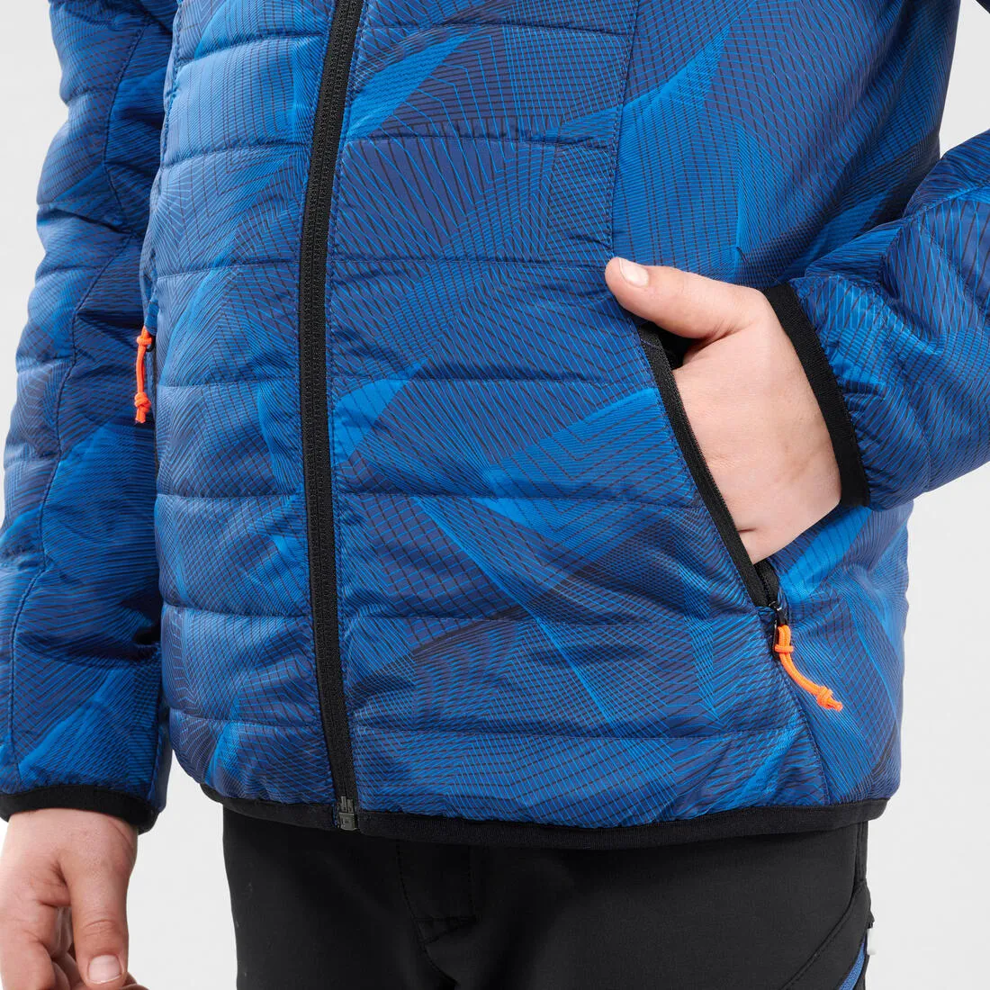 Doudoune de randonnee - mh 500 bleu - enfant 7-15 ans