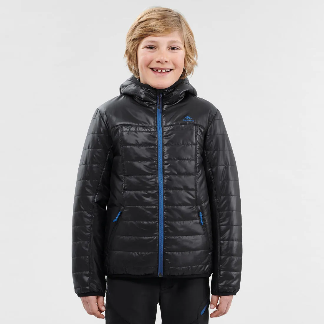 Doudoune de randonnee - mh 500 bleu - enfant 7-15 ans