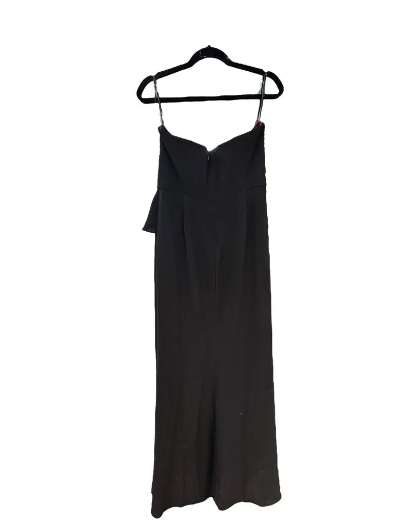 dress the population Crepe strapless gown black Large