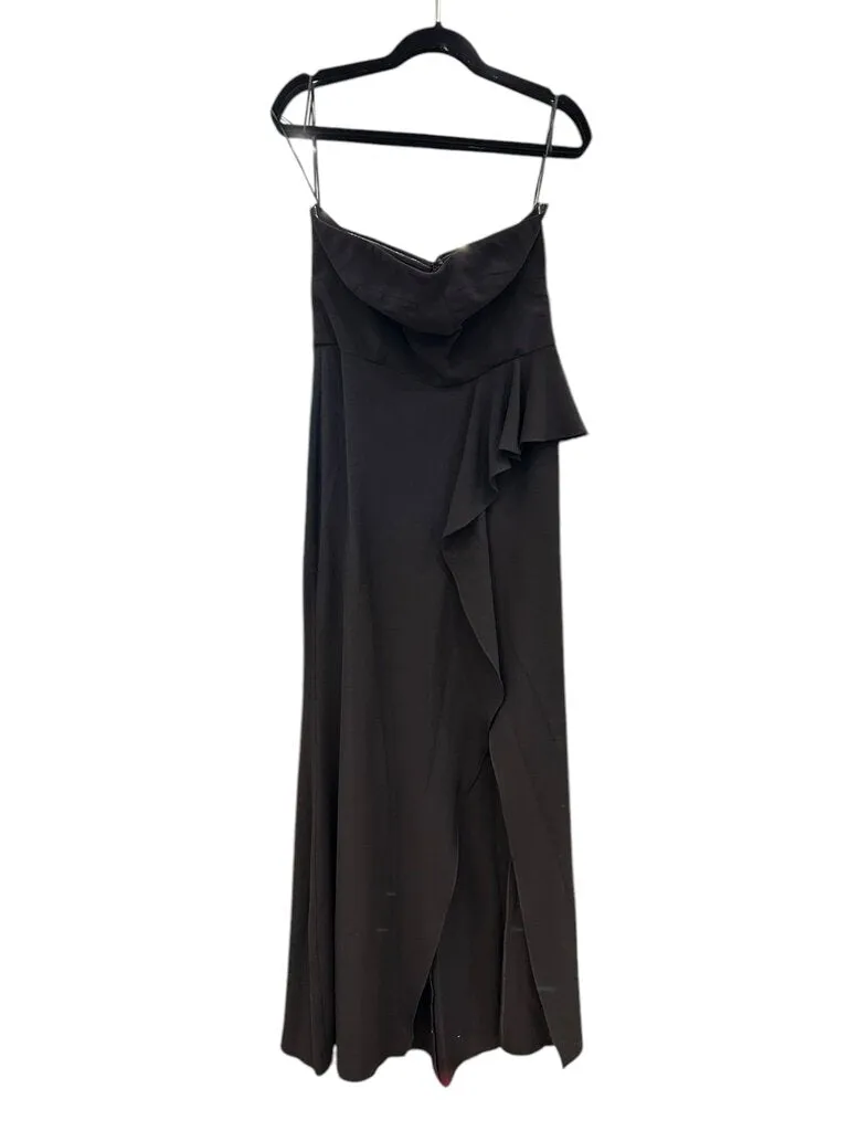 dress the population Crepe strapless gown black Large