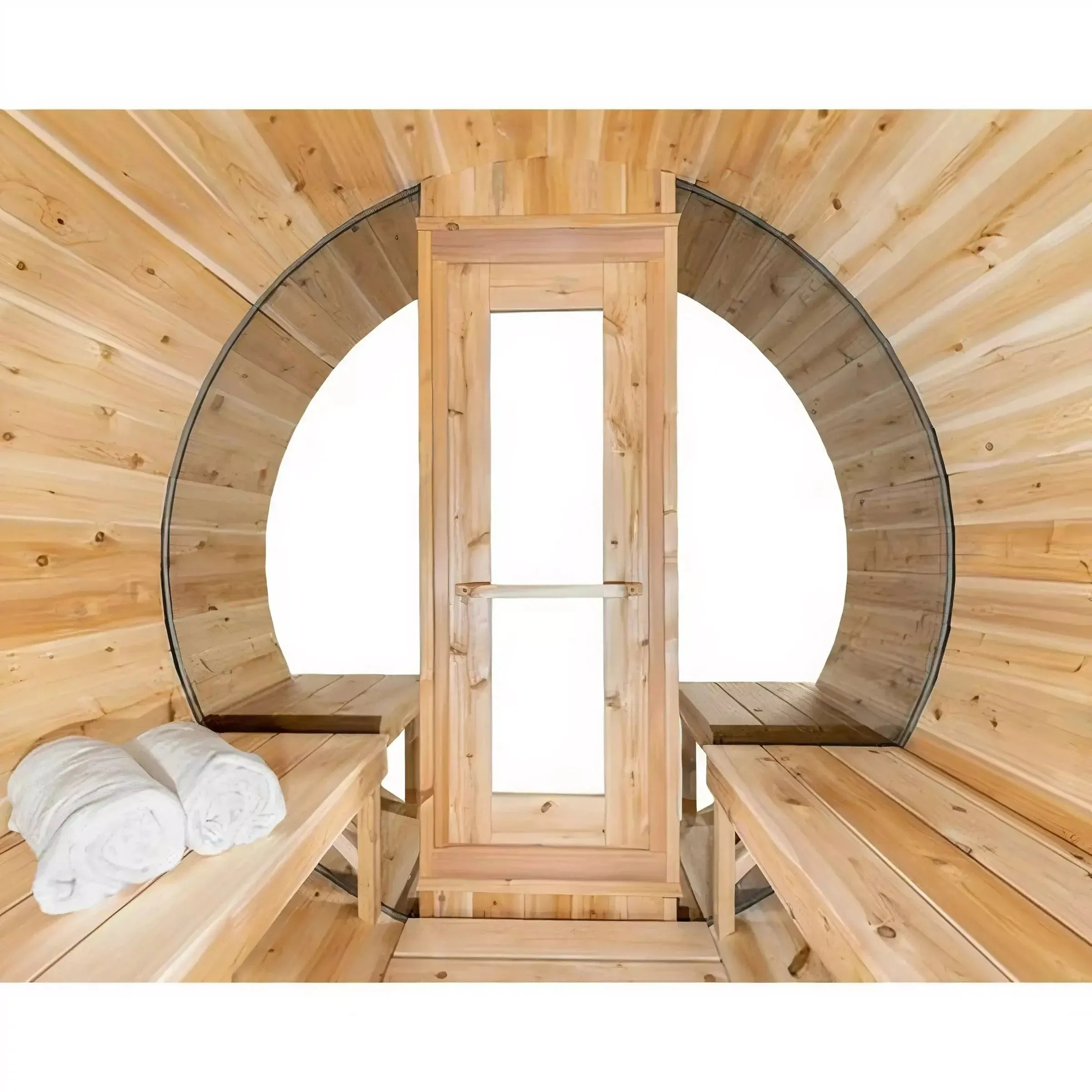 Dundalk CT Tranquility MP Barrel 6 Person Sauna | Wood Burning Heater