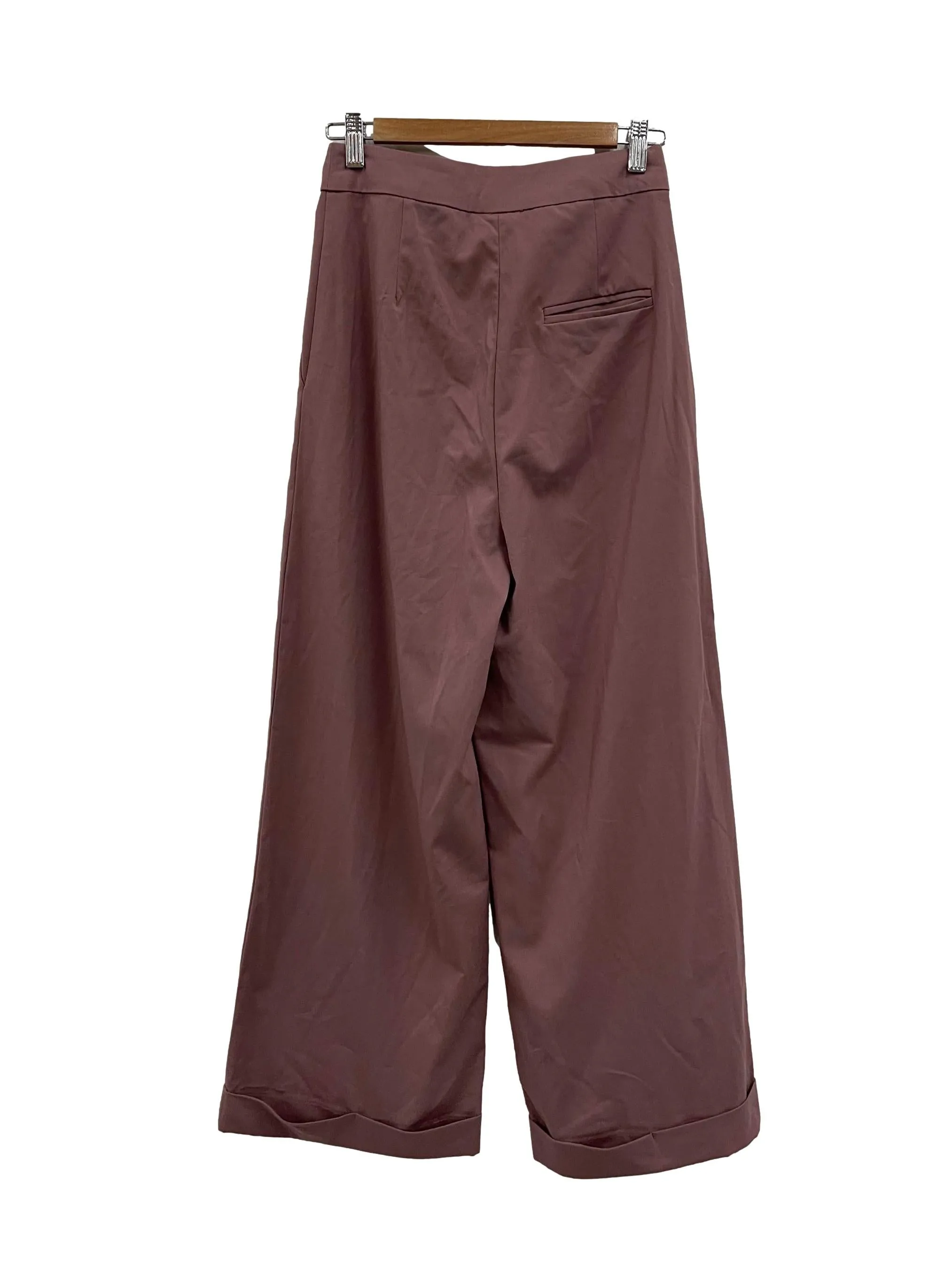 Dusty Pink Button Trousers