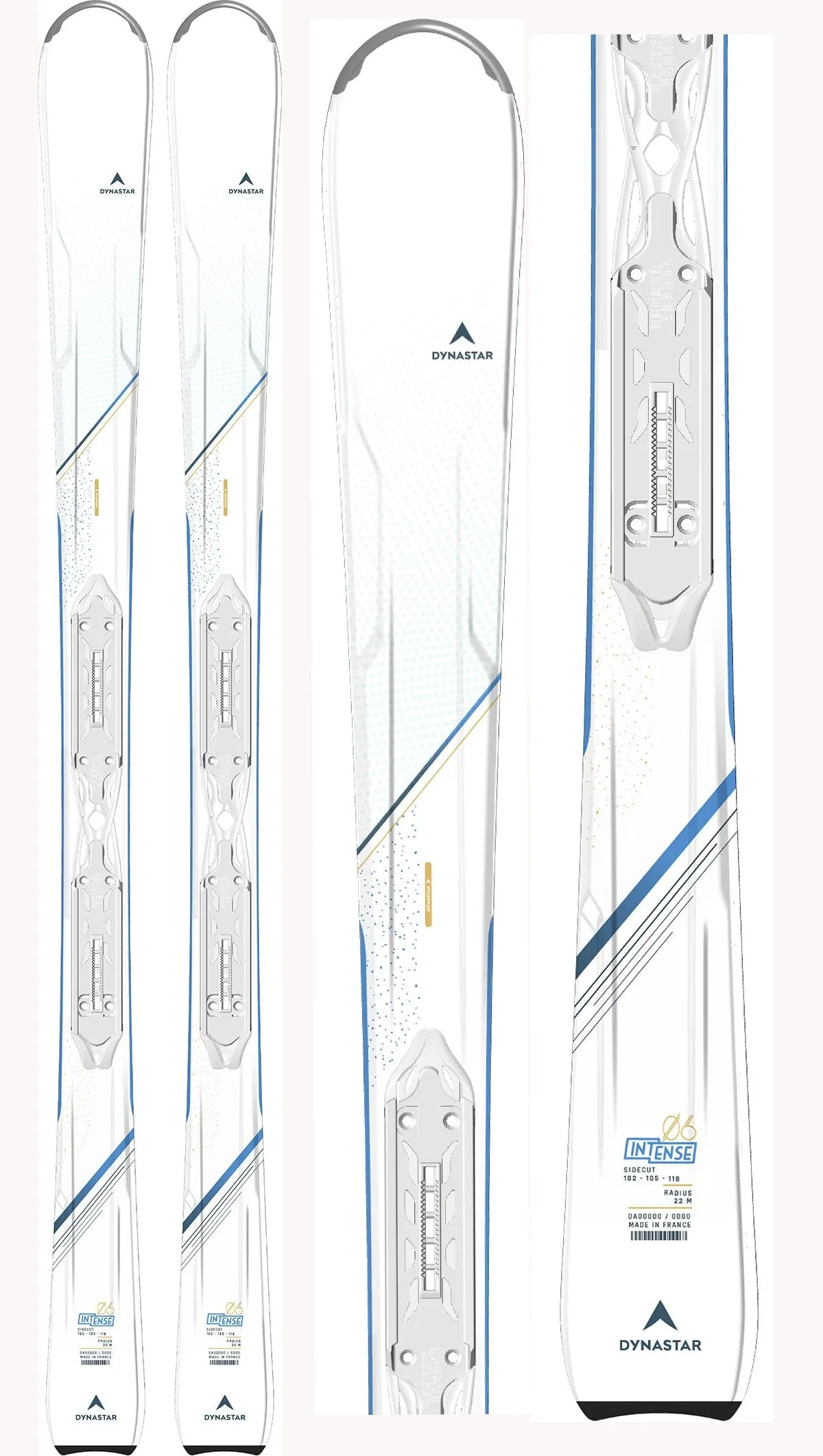 Dynastar Intense 6 Snow Skis   Look Expresss 10 B83 Bindings Womens 2022