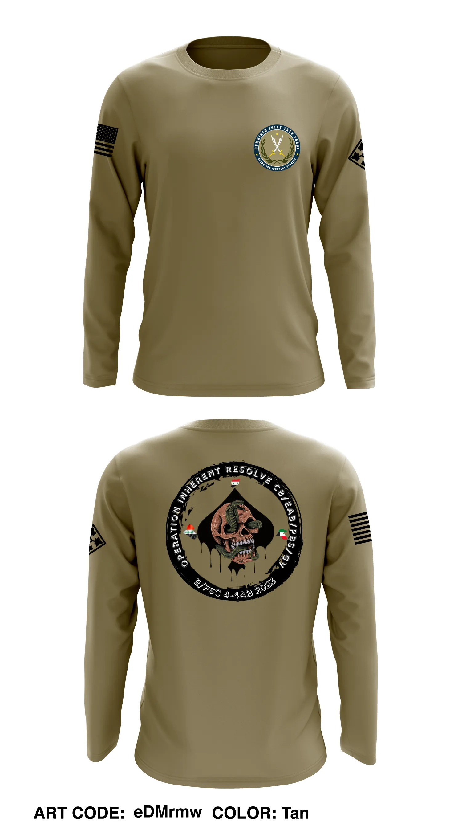 ECHO FSC, 4-4 AB Core Men's LS Performance Tee - eDMrmw
