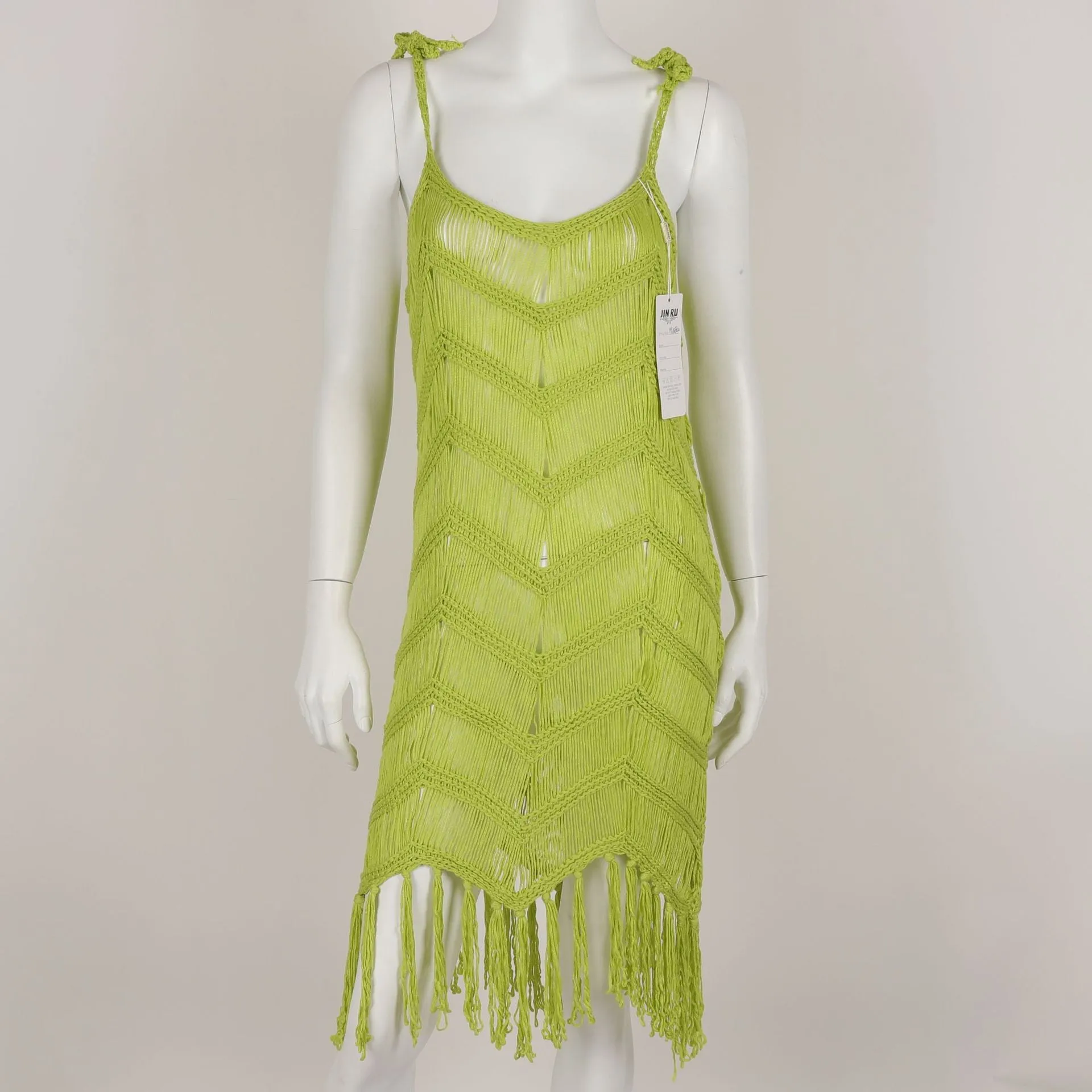 European And American Vintage Knitted Halter Dress