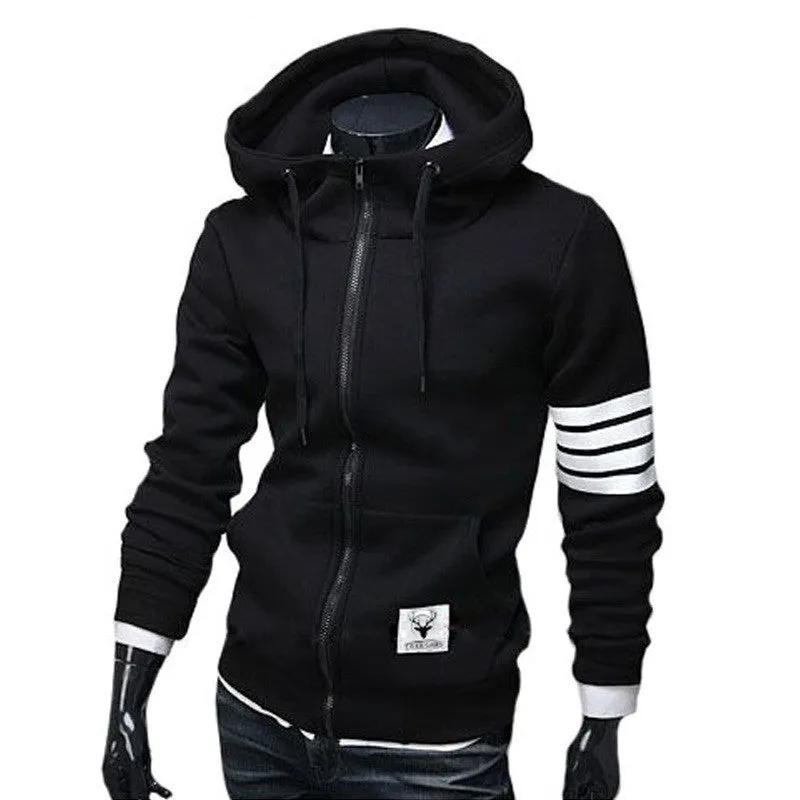 Fashion Men Hoodies Leisure Suit High Quality Men Sweatshirt Hoodie Casual Zipper Hooded Jackets Male M-3XL