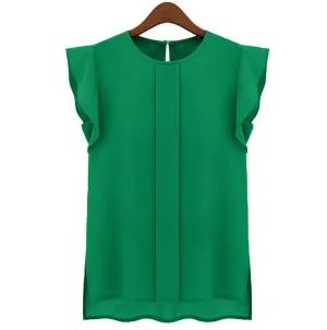 Fashion Women's Casual Loose Sleeveless Chiffon Vest Tank T Shirt Tops S M L XL