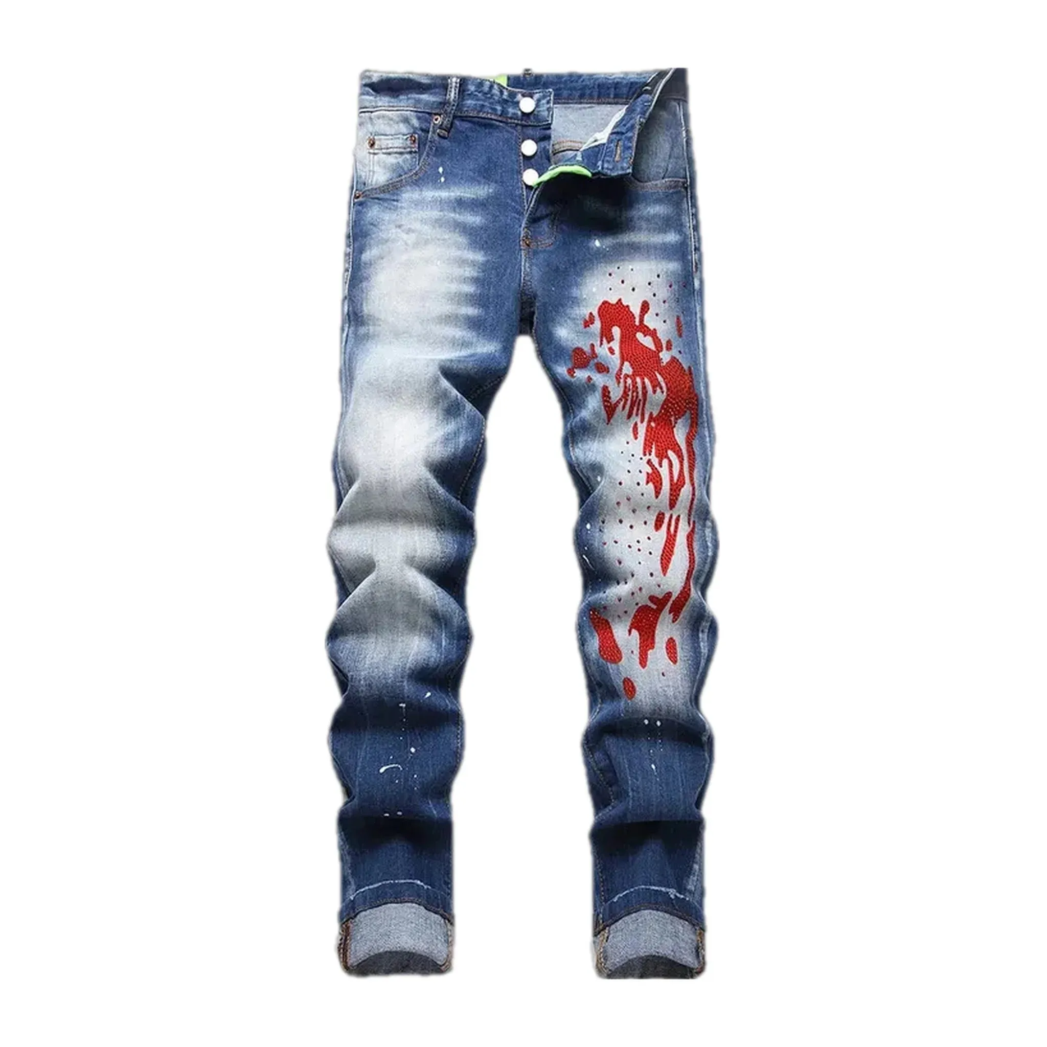 Fashionable stretchable men's jeans