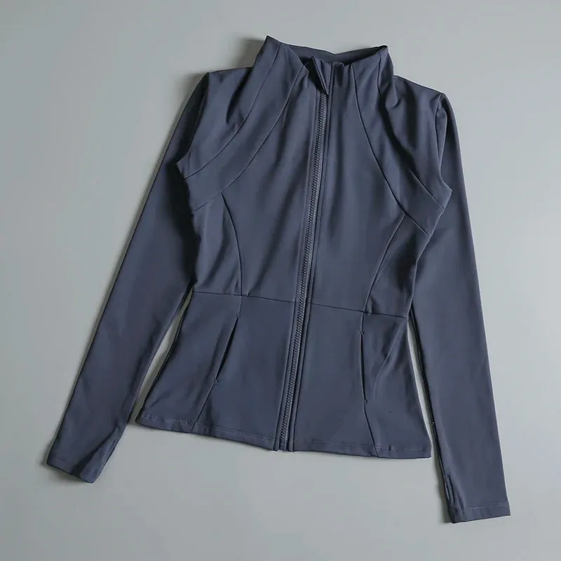 FlexFit Women's High Elastic Yoga Coat