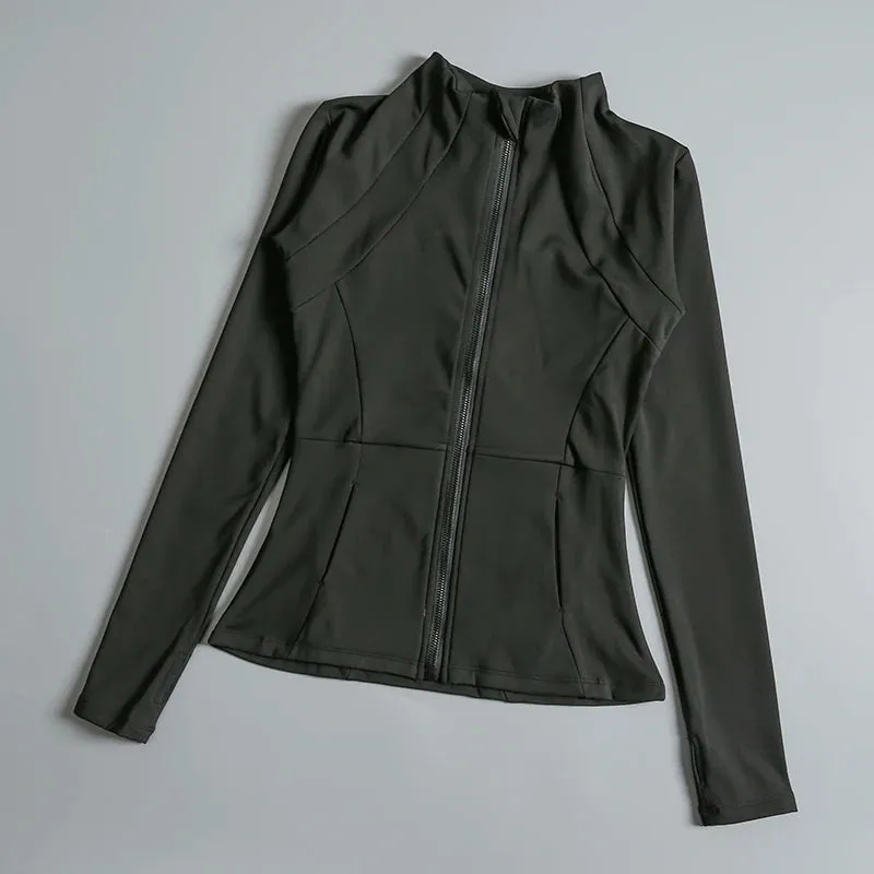 FlexFit Women's High Elastic Yoga Coat