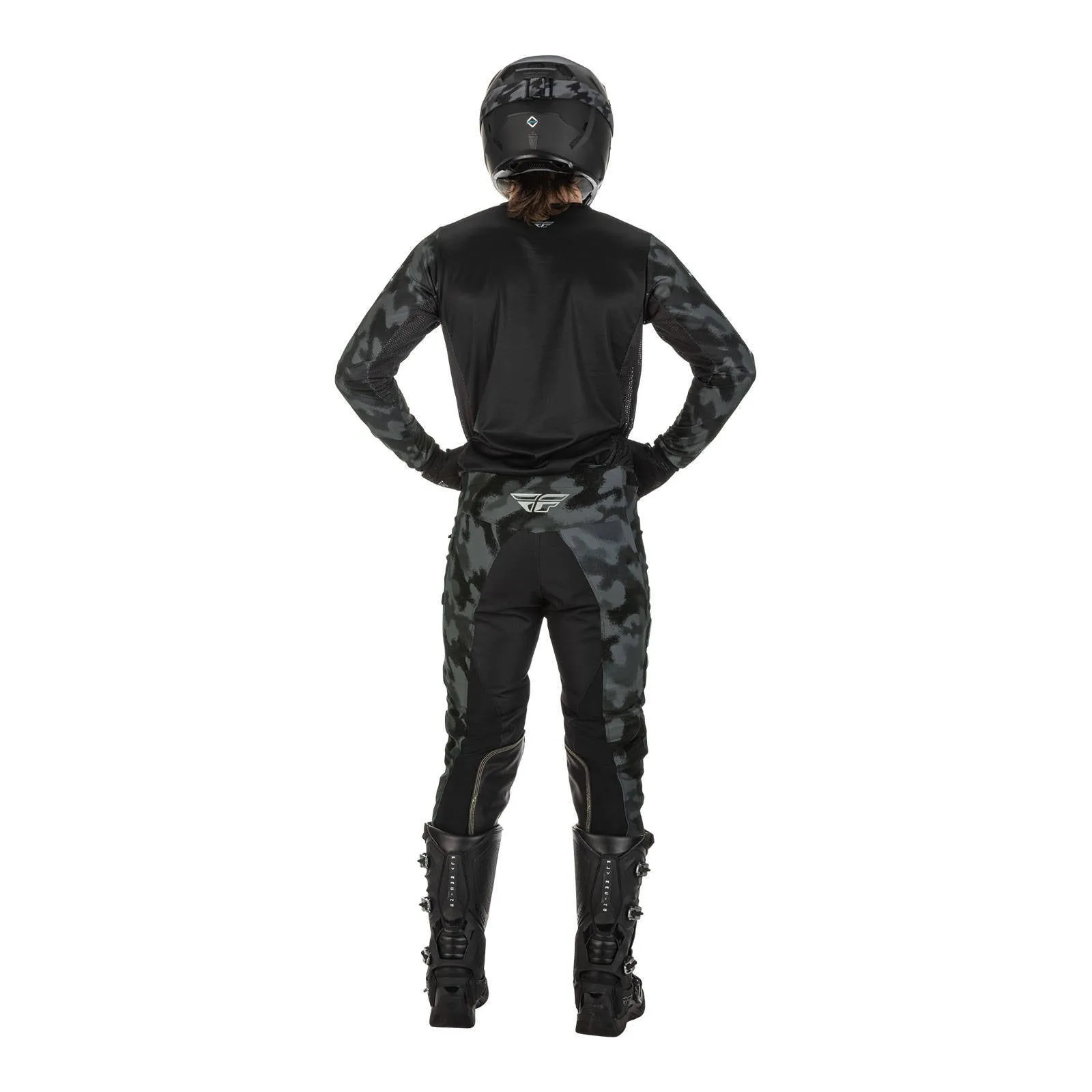Fly Racing 2022 Kinetic Special Edition Tactic Pant - Black / Grey Camo