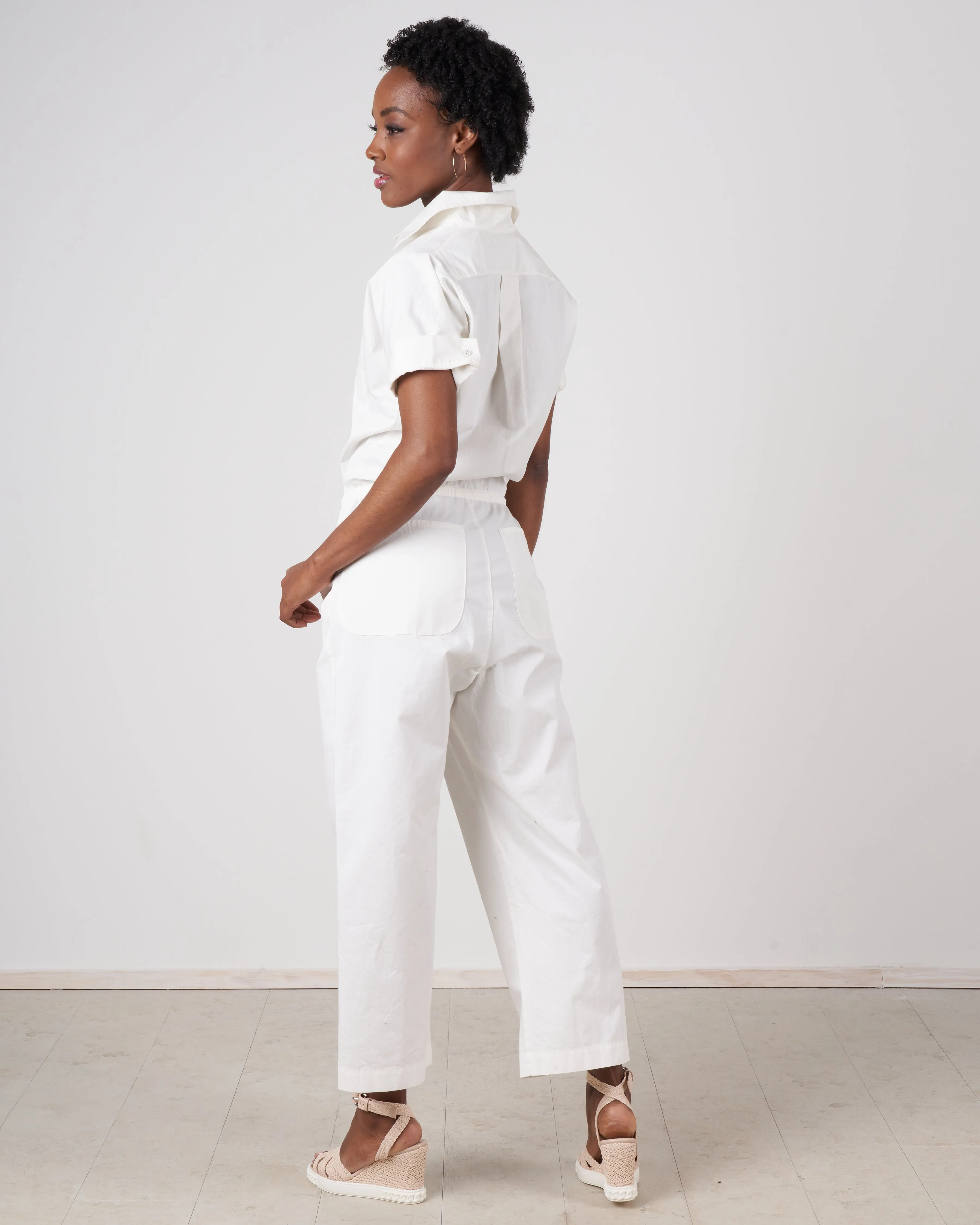 forever overall - ebra white