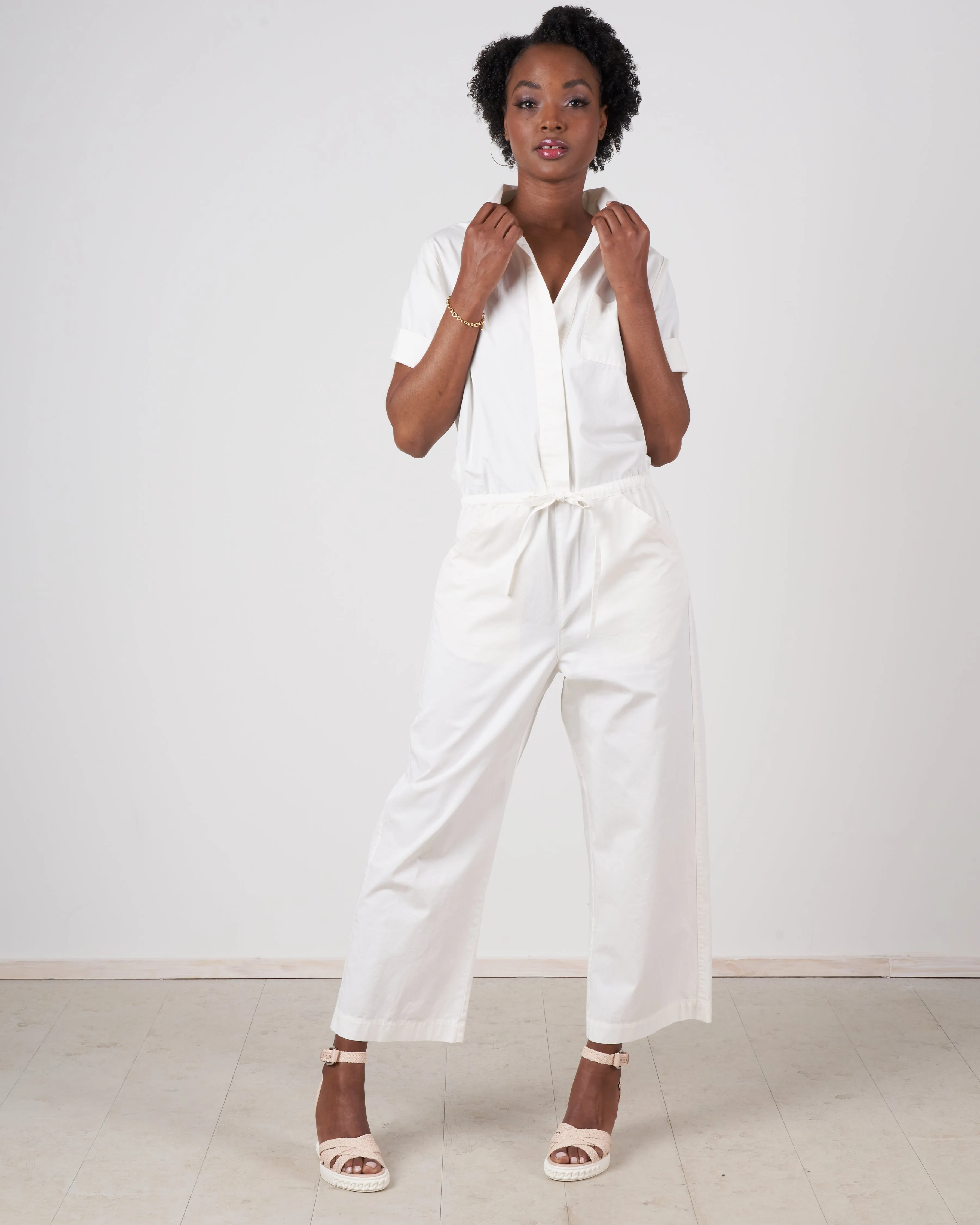 forever overall - ebra white