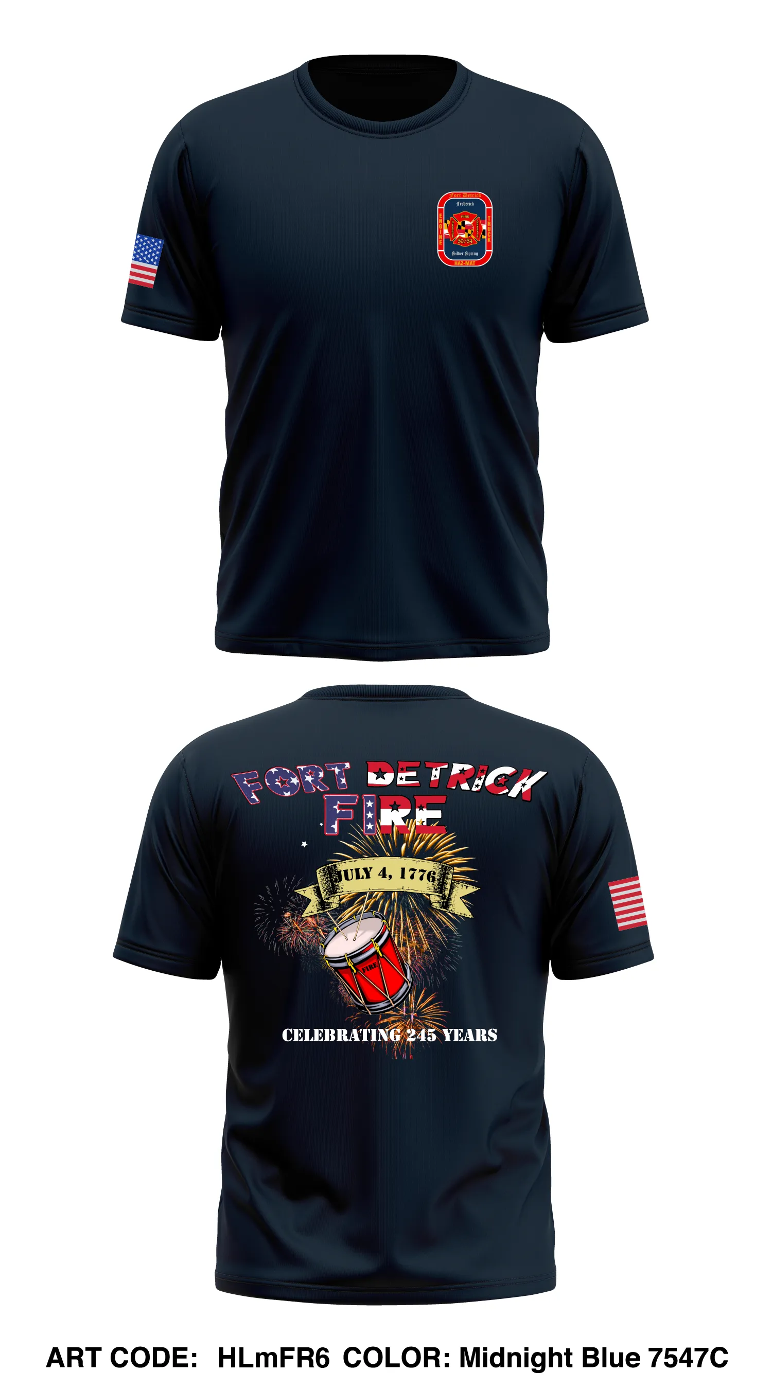 Fort Detrick Fire Department  Store 1 Core Men's SS Performance Tee - HLmFR6