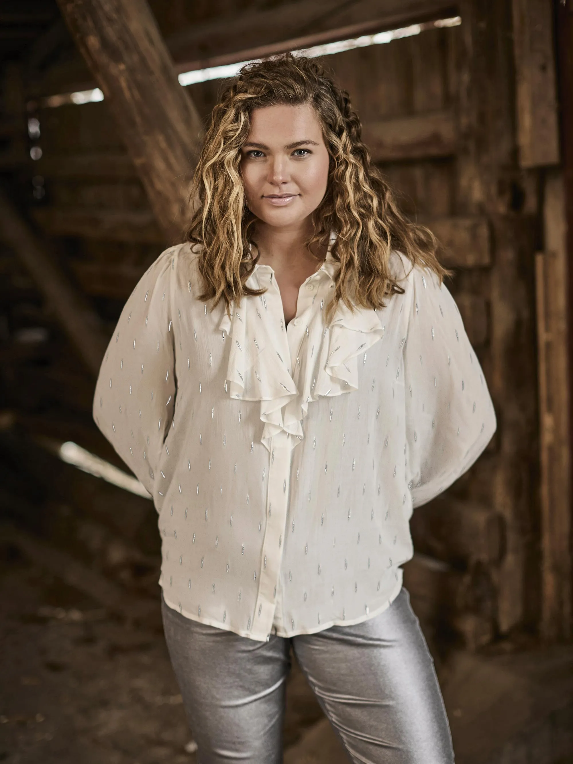 FRANCES PANTS - Silver grey