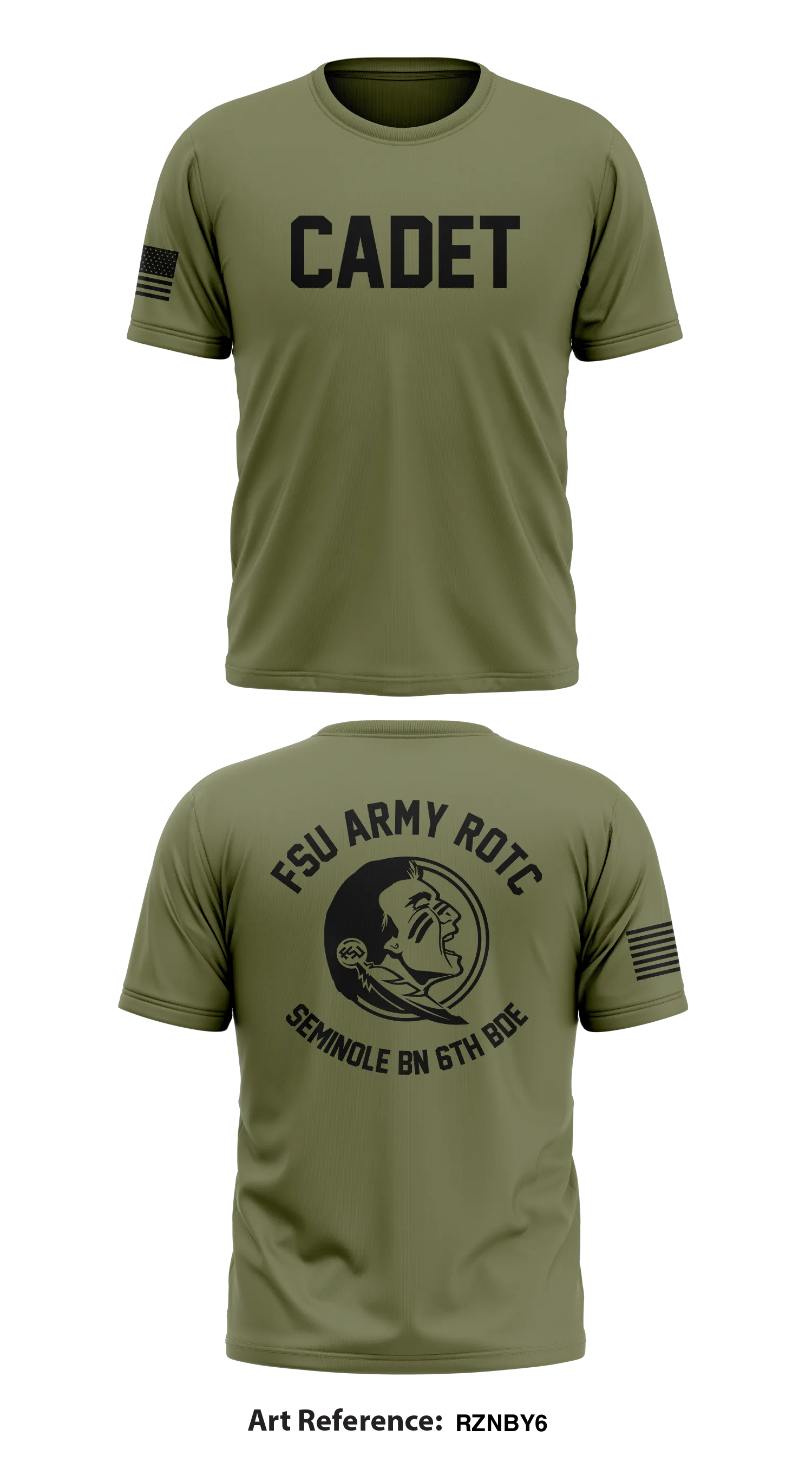 FSU Army ROTC, Seminole BN, 6th B Store 1 Core Men's SS Performance Tee - RZNby6