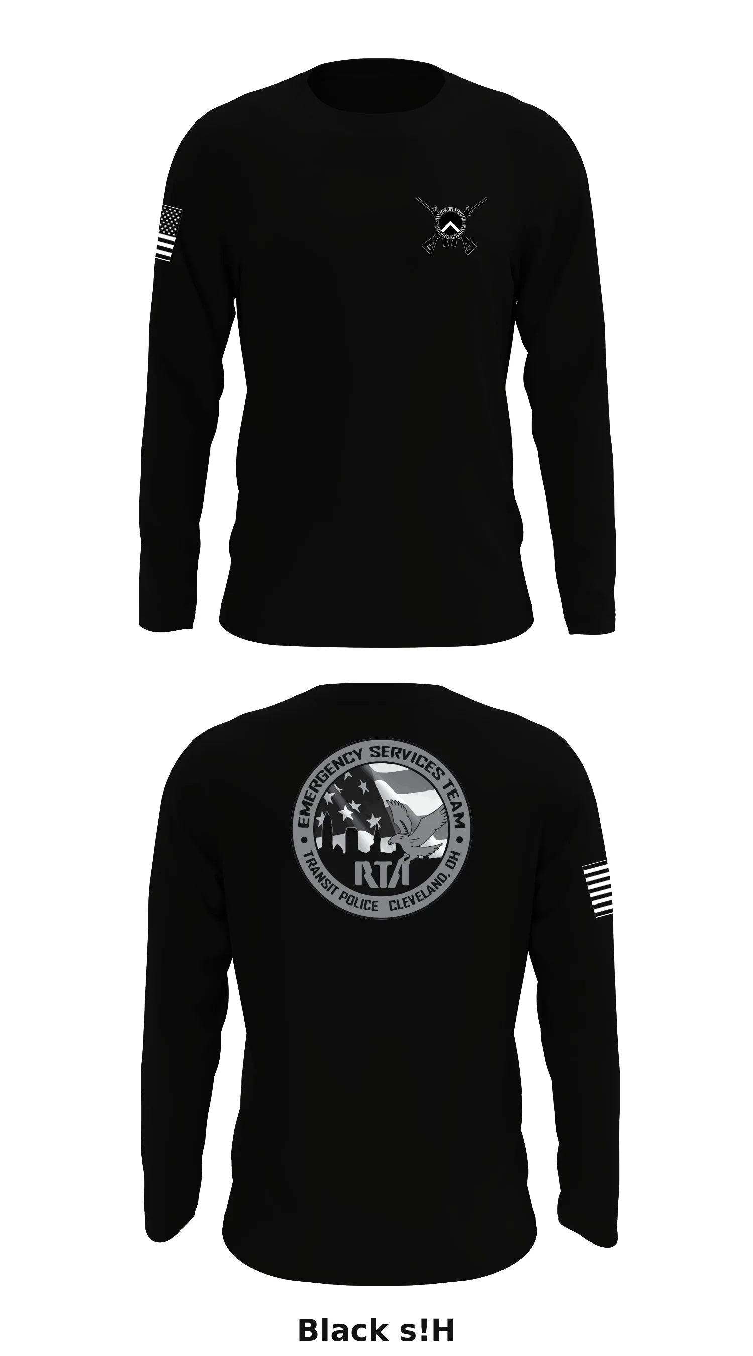 GCRTA Emergency Service Team (EST) Store 1 Core Men's LS Performance Tee - s!H