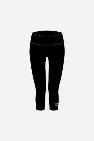 Girls Black Matt 7/8 Length Tights