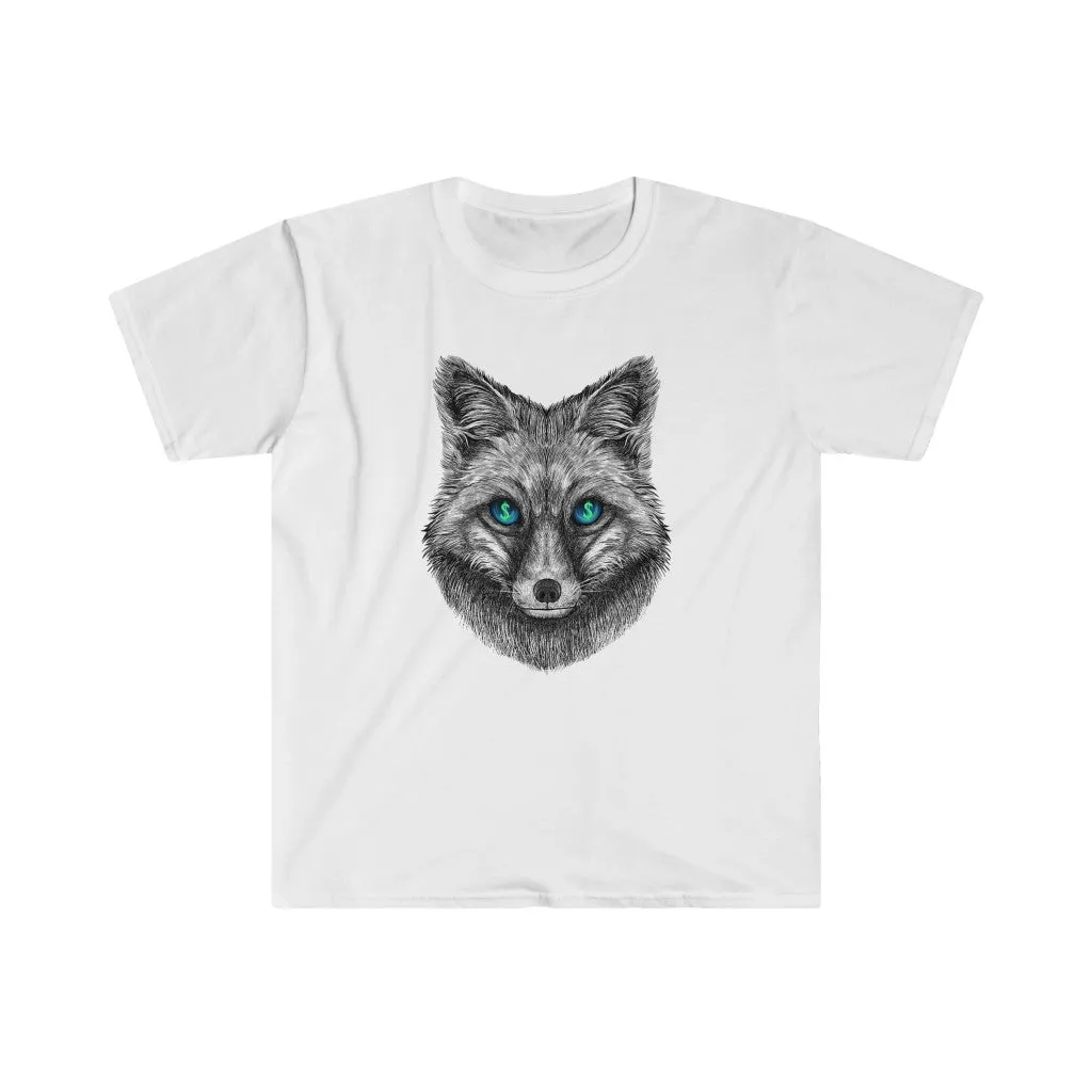 Greedy Fox on Unisex Softstyle Tee
