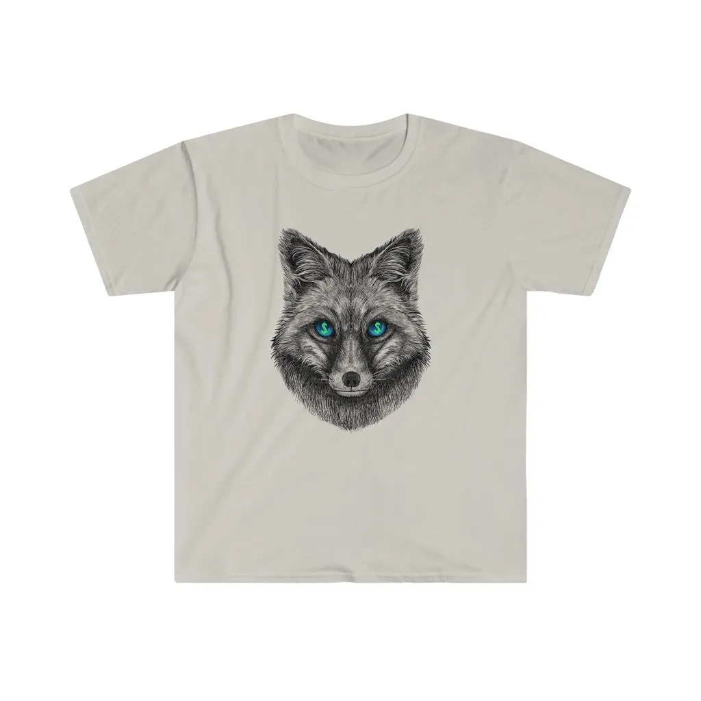 Greedy Fox on Unisex Softstyle Tee