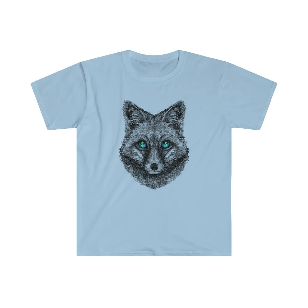 Greedy Fox on Unisex Softstyle Tee