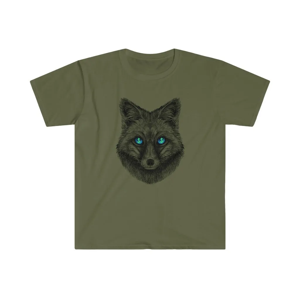 Greedy Fox on Unisex Softstyle Tee