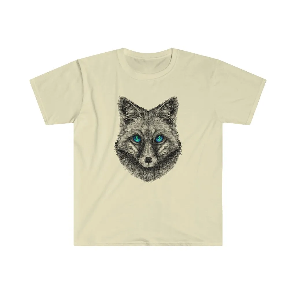 Greedy Fox on Unisex Softstyle Tee
