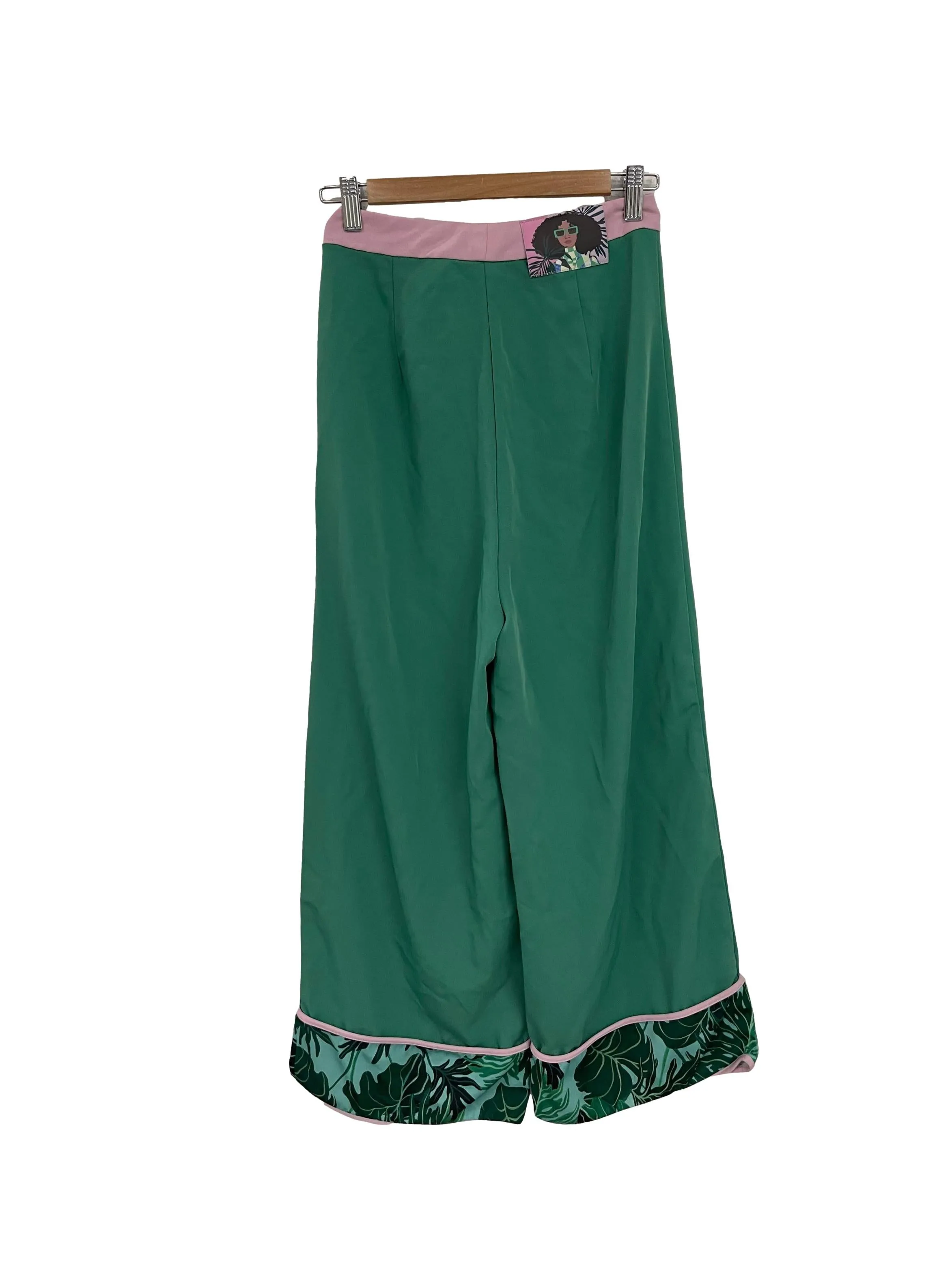 Green And Lilac Pants
