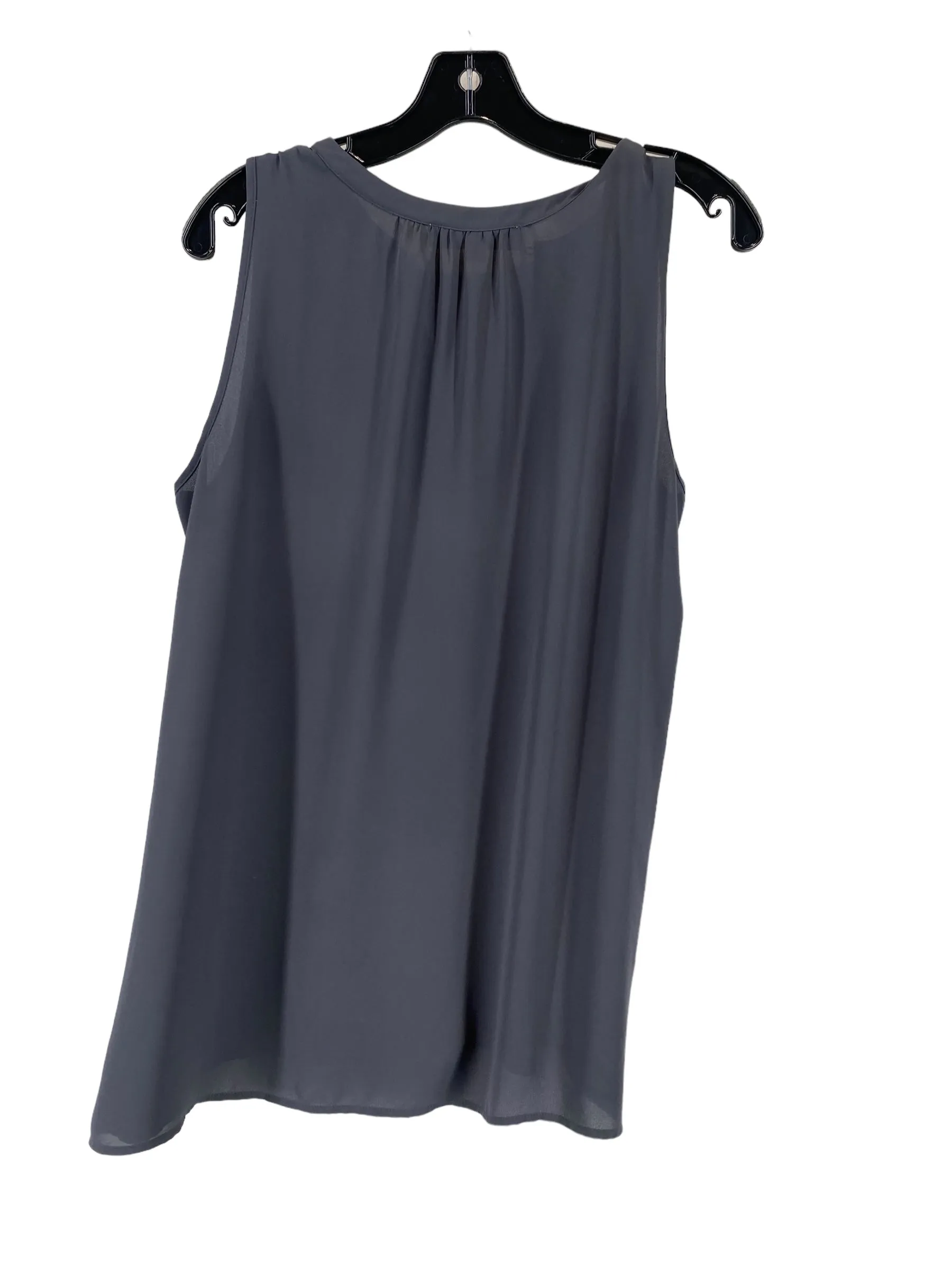 Grey Blouse Sleeveless Loft, Size M