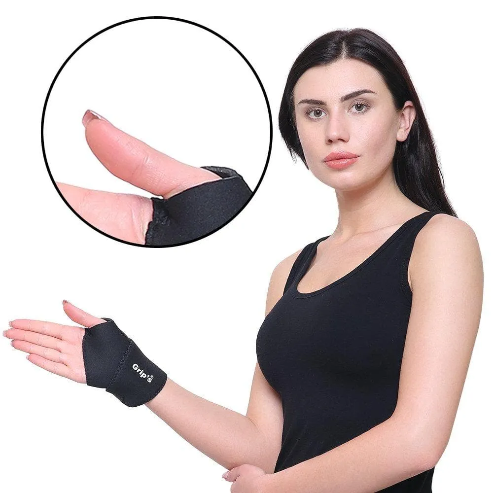 Grip's Wrist Support/Wrist Brace/Wrist Grip for Pain/Gym/Exercises - Universal (C14) (Pack of 2)