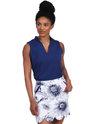 Hadley Sleeveless Top Navy