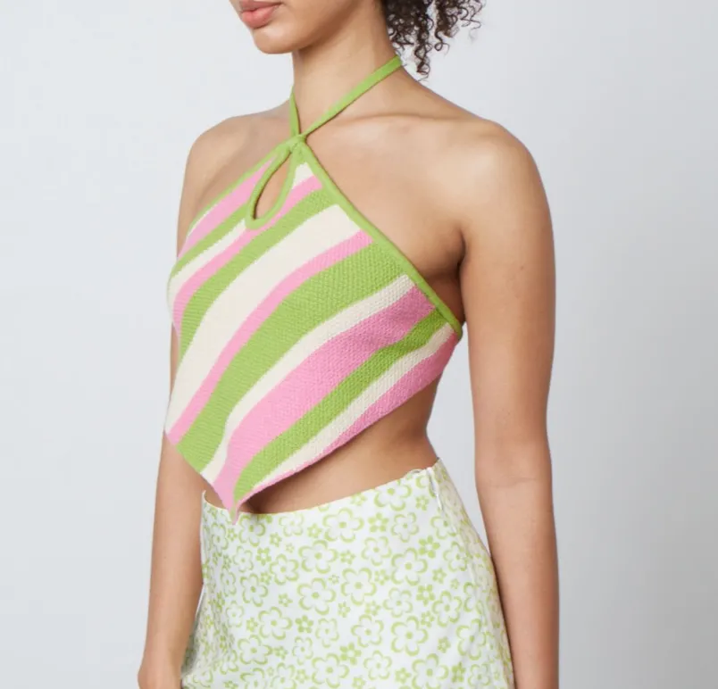 Halter Key Hole Crop Top