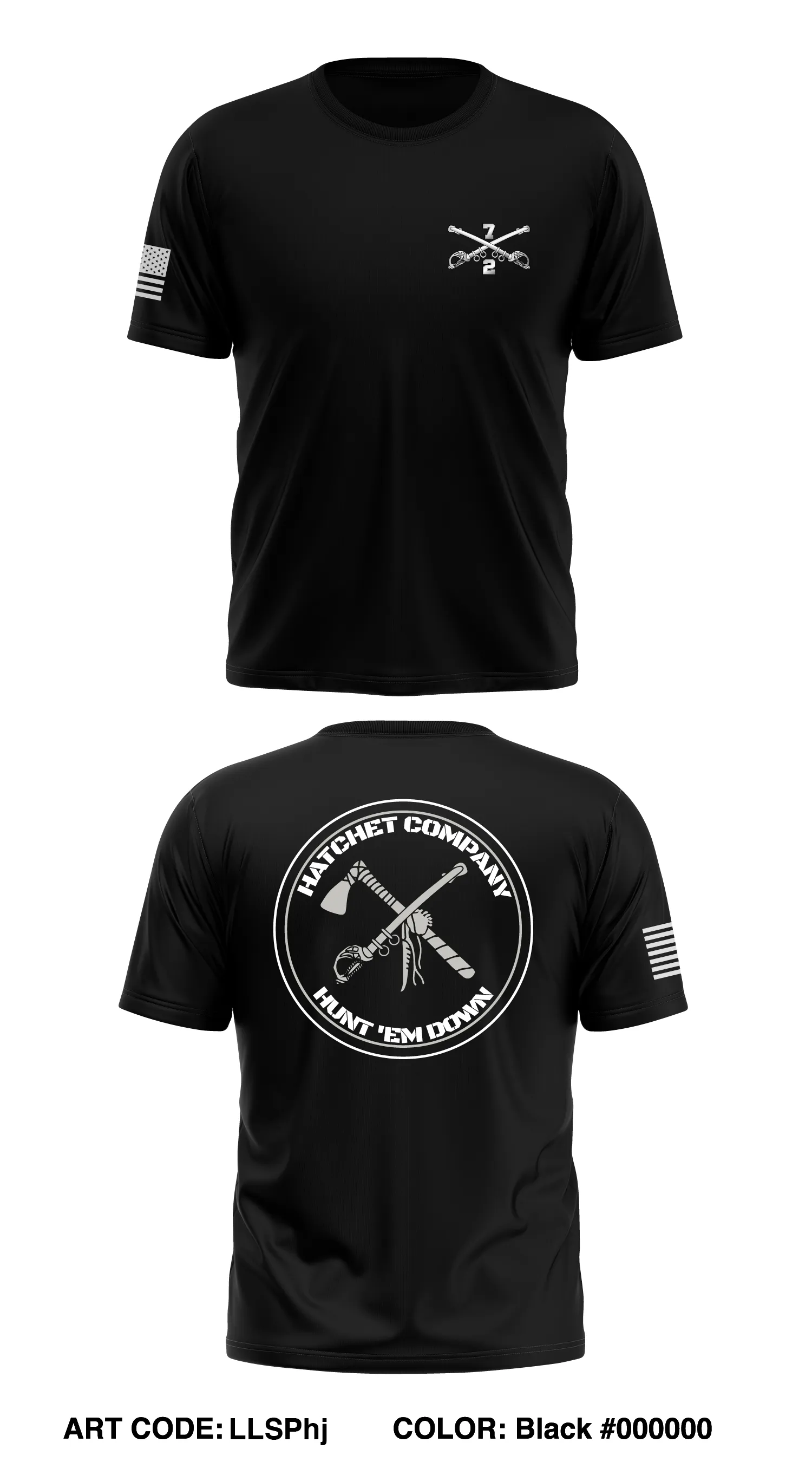 HHC, 2-7CAV, 3ABCT, 1CD Store 1 Core Men's SS Performance Tee - LLSPhj