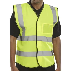 Hi-vis Vest with ID Pocket - Saturn Yellow