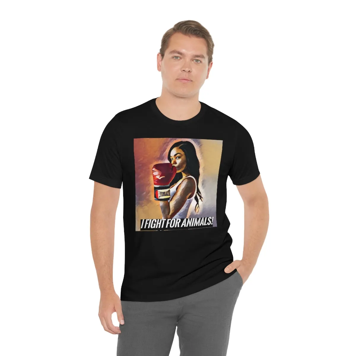 I fight for animals Short Sleeve Tee