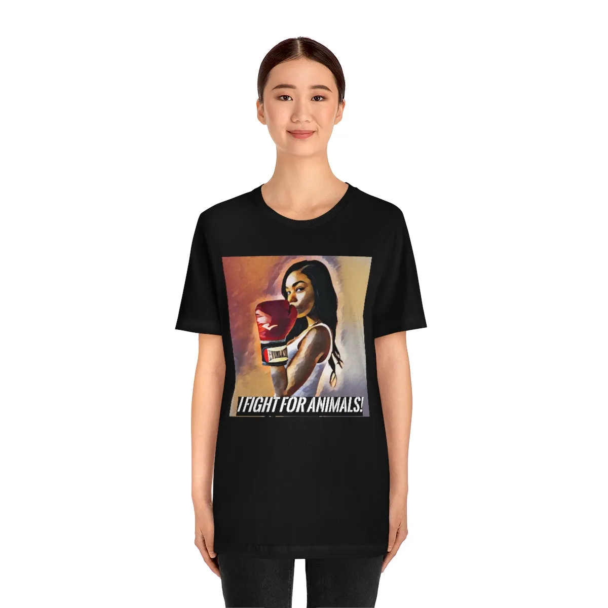 I fight for animals Short Sleeve Tee